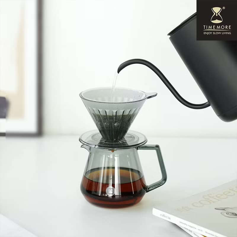 TIMEMORE泰摩冰瞳手沖咖啡濾杯(黛黑色)送10張濾紙