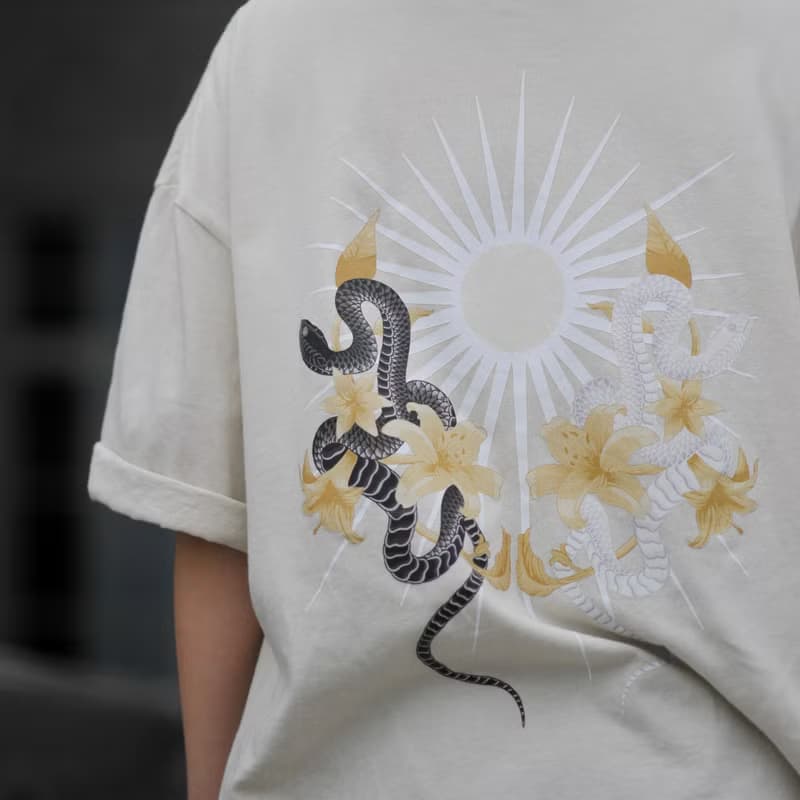 Snake-Y01 Sol Serpent 薄款 Oversized  落肩T恤