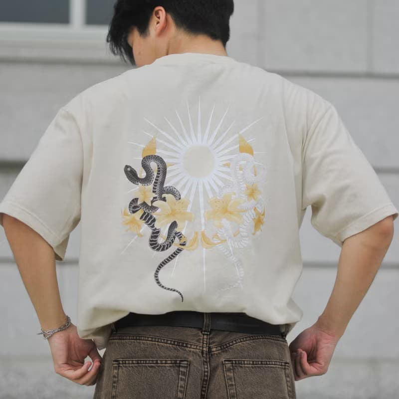 Snake-Y01 Sol Serpent 薄款 Oversized  落肩T恤