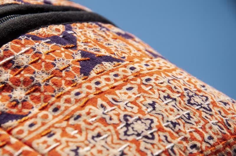 手工刺繡後背包 木刻印花朵肩背包 民族風登山包 撒哈拉沙漠拼布