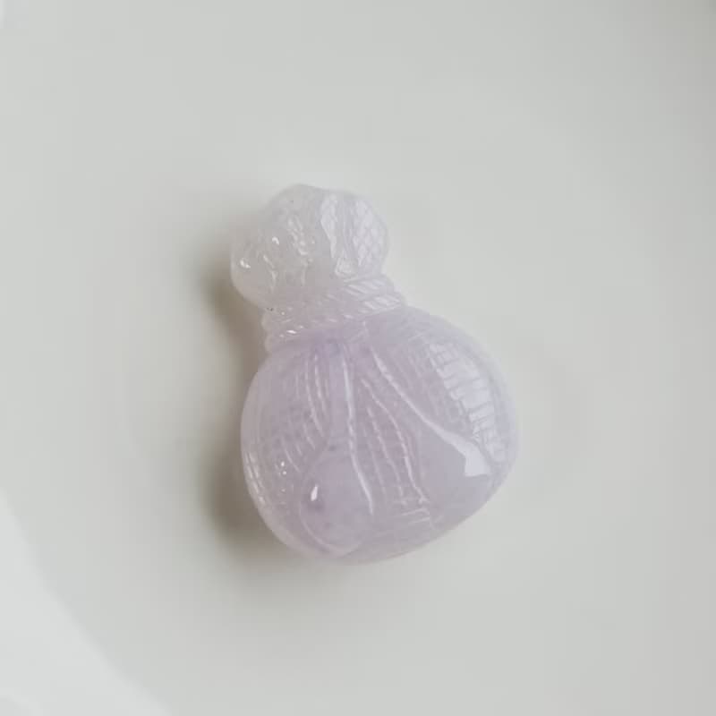 冰紫羅蘭一桶金吊墜包掛 | 天然緬甸玉A貨翡翠