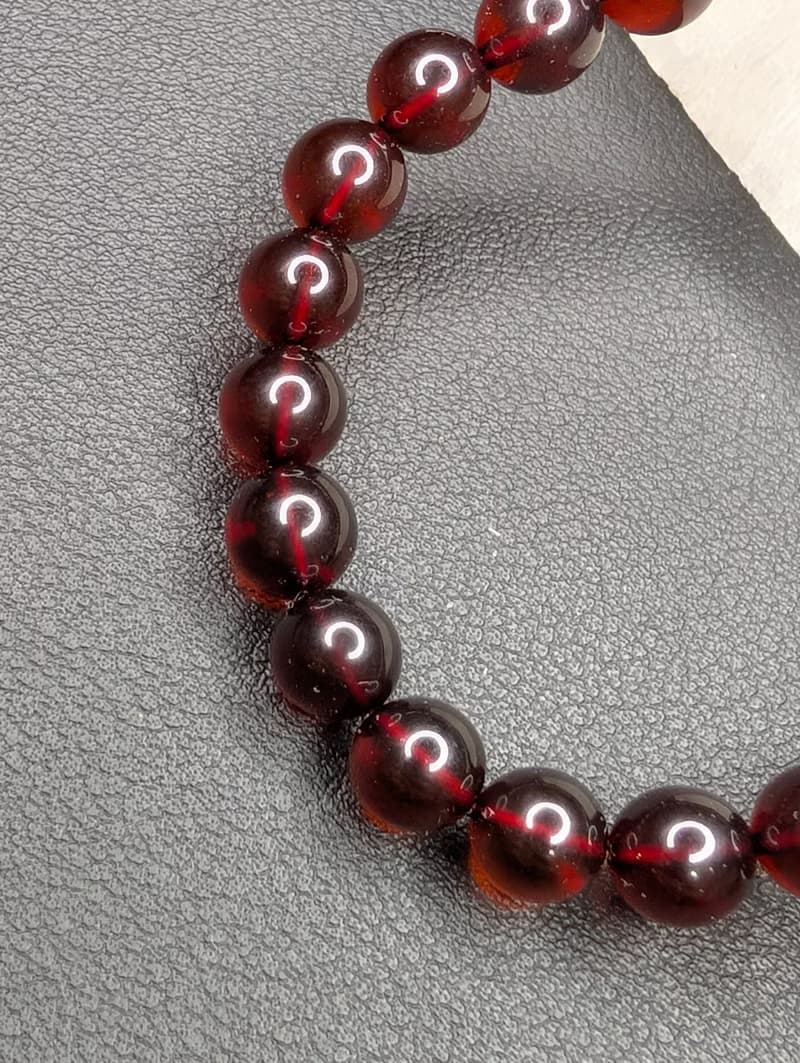 血珀 Blood Amber 7mm 手串 手鍊 天然水晶