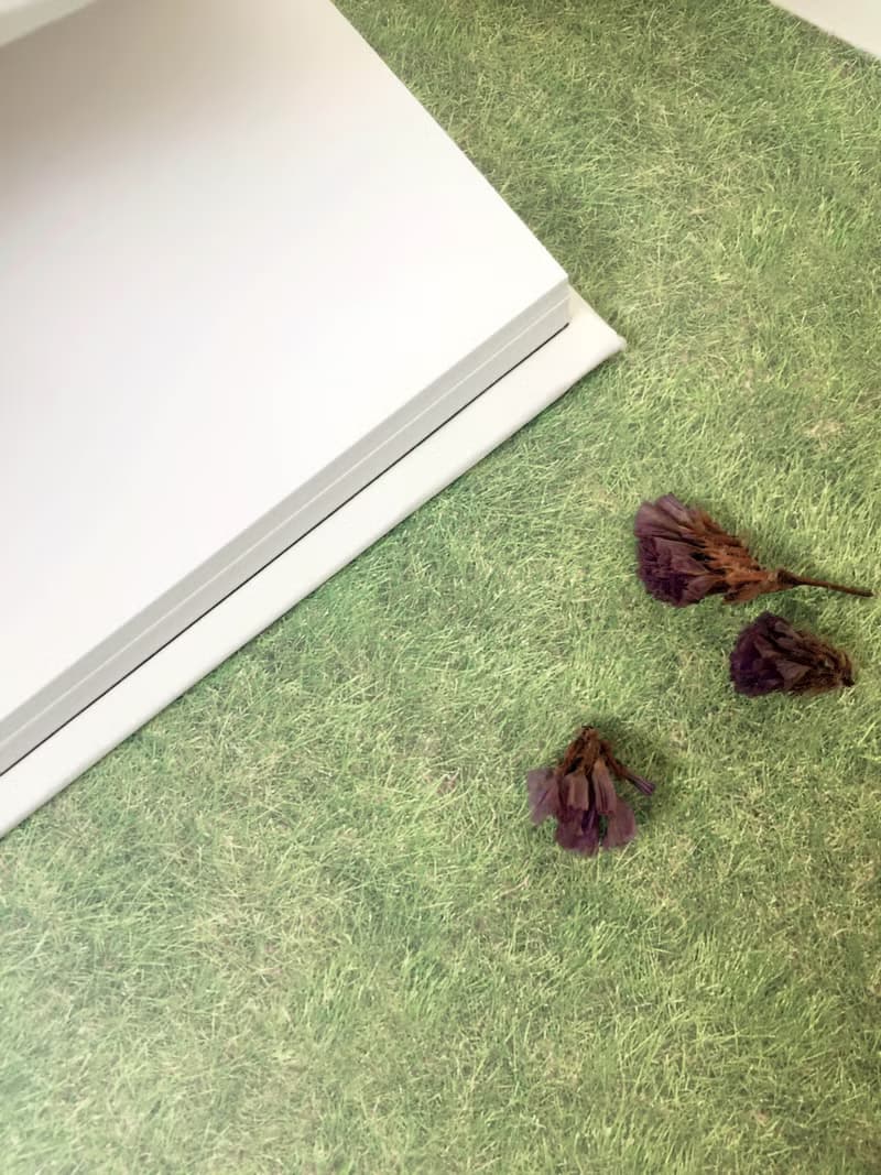 粉藍小花手工書/筆記本/手帳/日記本-洛可可草莓 WELKIN 交換禮物