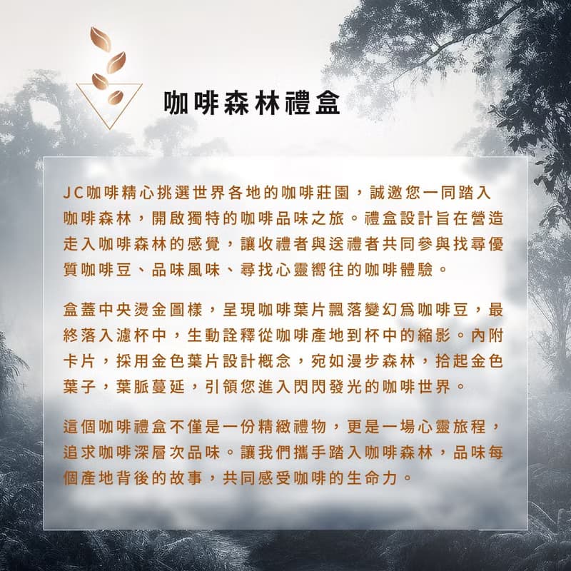 【伴手禮】咖啡森林濾掛禮盒│單一莊園濾掛-綜合(10gx20包/盒)