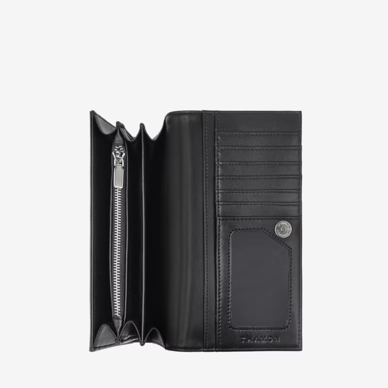 Vegan Fold-over Purse - Black