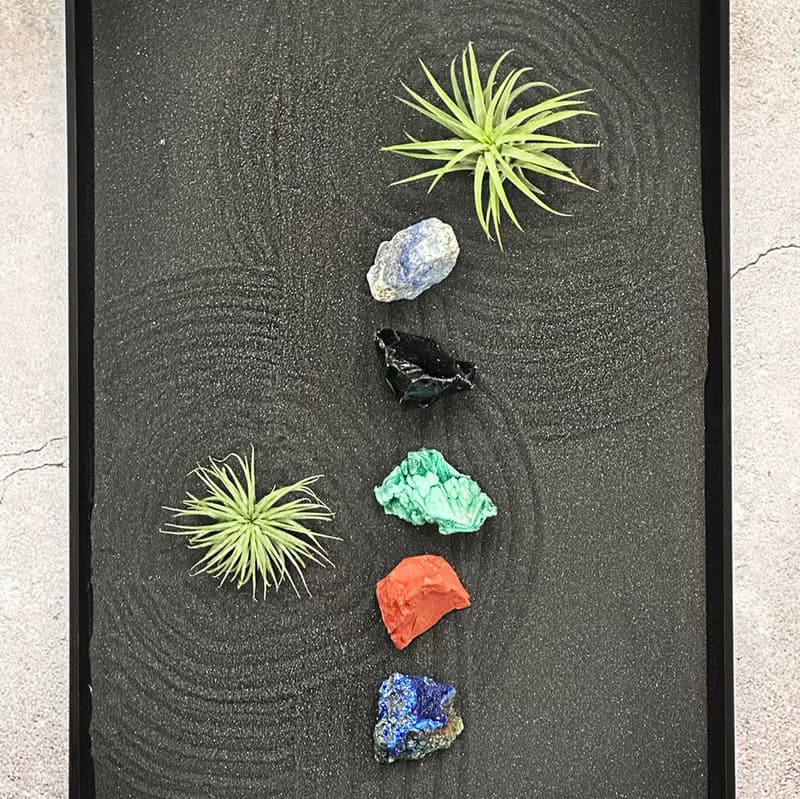 枯山水禪繞畫 / 彩虹礦石 /招財 / 開運 / 擺飾