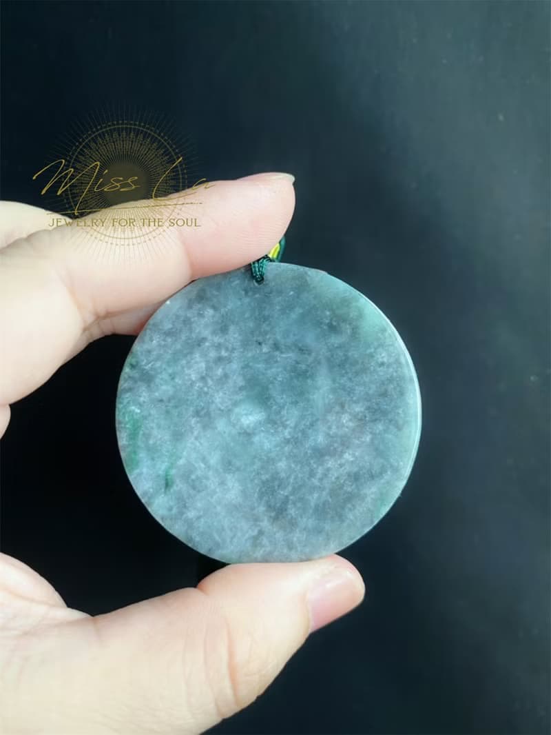天然緬甸玉翡翠 烏雞帶綠龍牌 包掛 天然石 jadeite 禮物