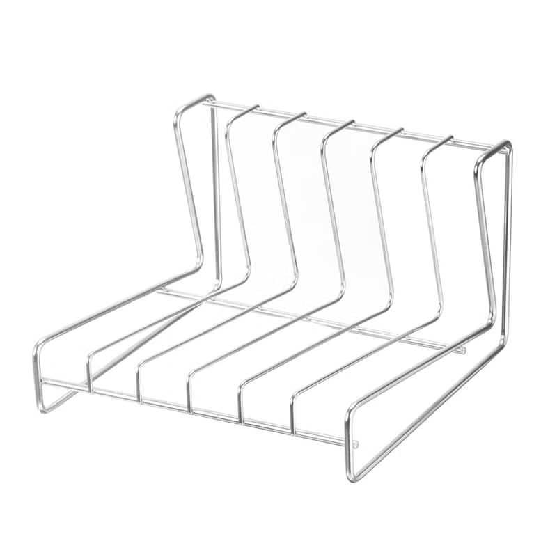 日本霜山 304不鏽鋼餐盤瀝水收納架(6分隔)