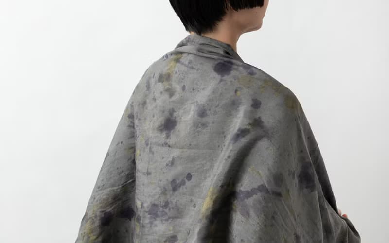 enrica cottonsilk scarf botanicalmix / botanical dye