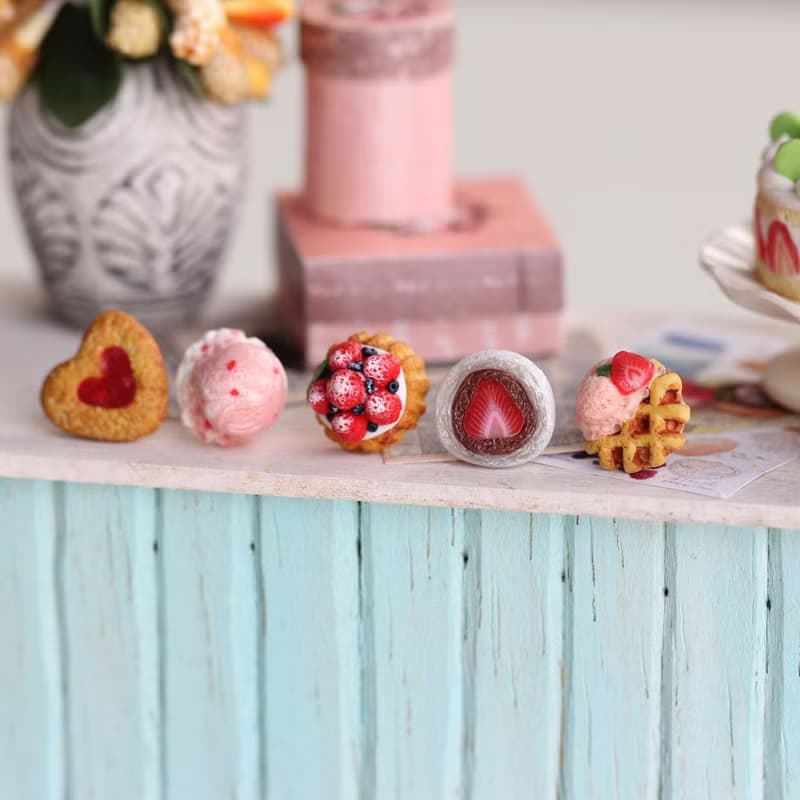 草莓季袖珍耳環套組 Strawberry Season Miniature Earring Set
