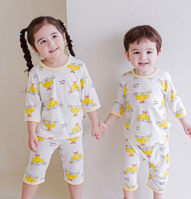 頭好壯壯小雞-植纖衣七分袖韓國童裝-K50807