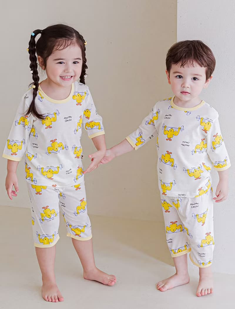 頭好壯壯小雞-植纖衣七分袖韓國童裝-K50807