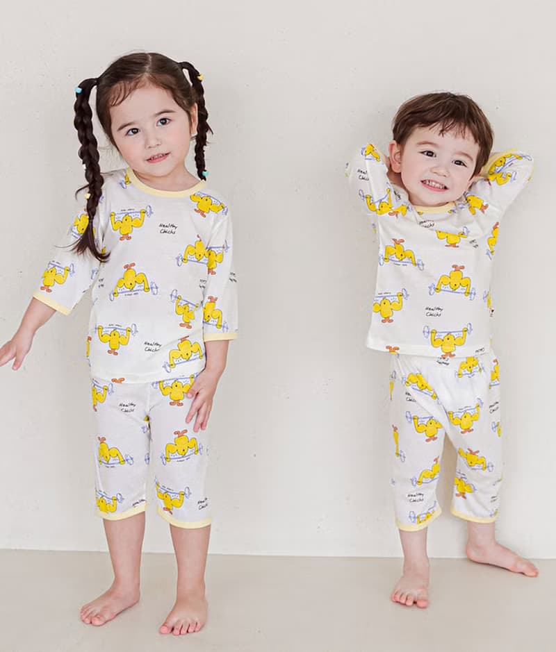 頭好壯壯小雞-植纖衣七分袖韓國童裝-K50807