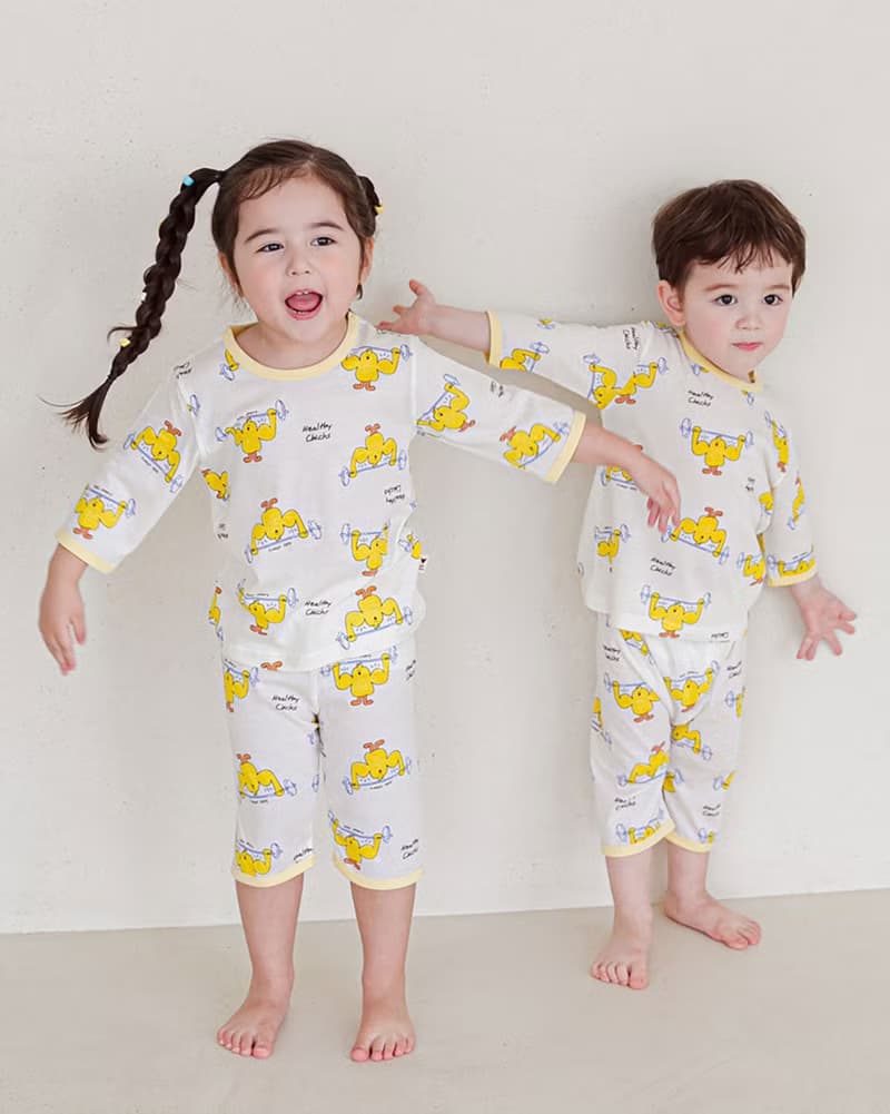 頭好壯壯小雞-植纖衣七分袖韓國童裝-K50807