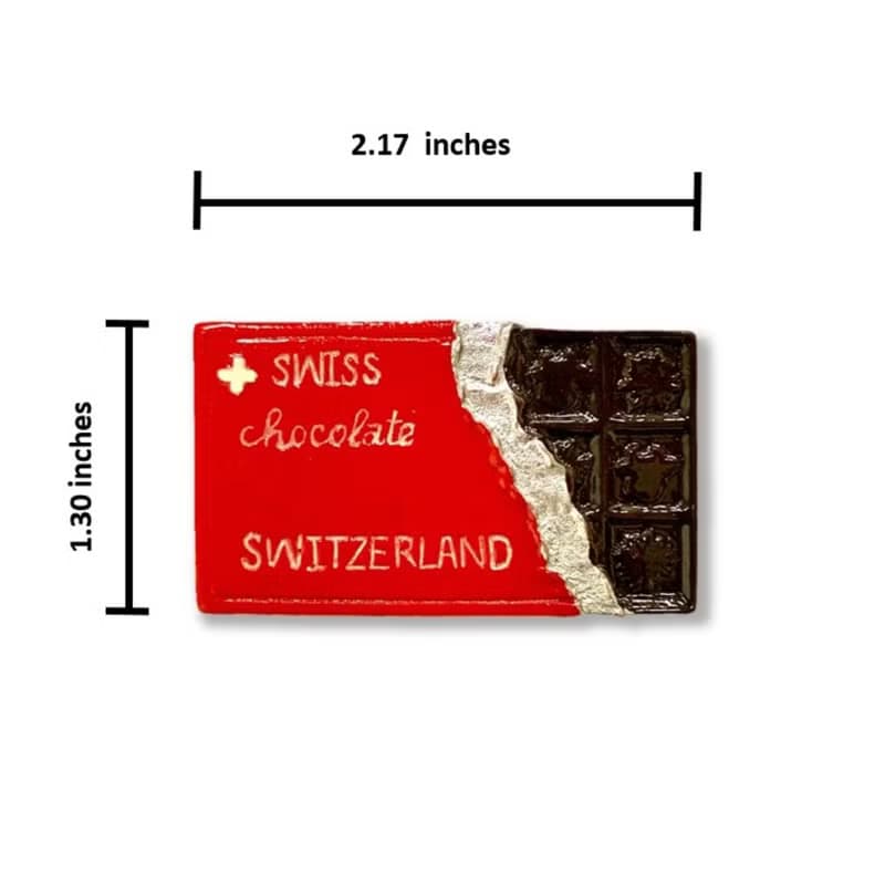 瑞士巧克力磁鐵磁力貼 +瑞士 馬特洪峰(小火車) 布標【2件組】特