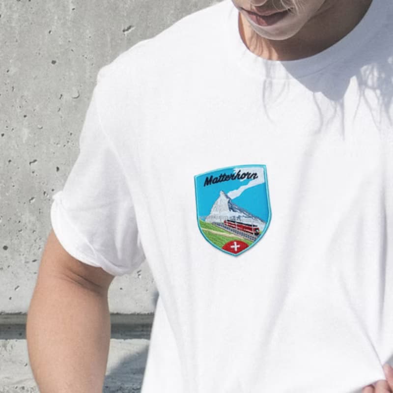 瑞士巧克力磁鐵磁力貼 +瑞士 馬特洪峰(小火車) 布標【2件組】特