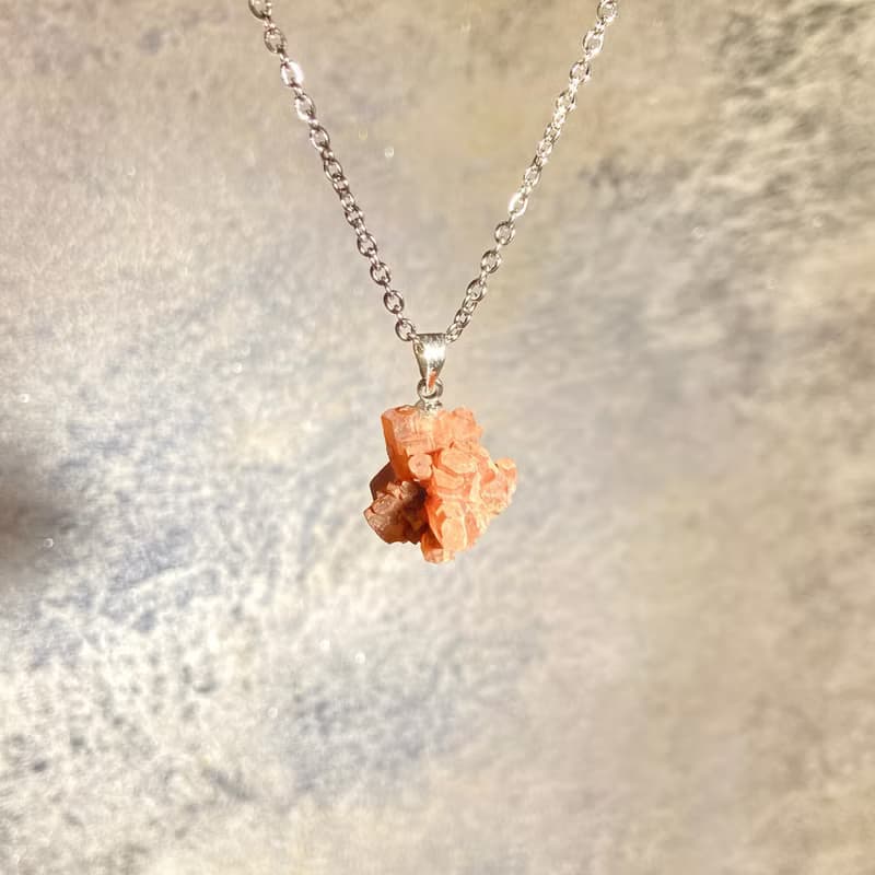 花束 | 摩洛哥 霰石 原石項練