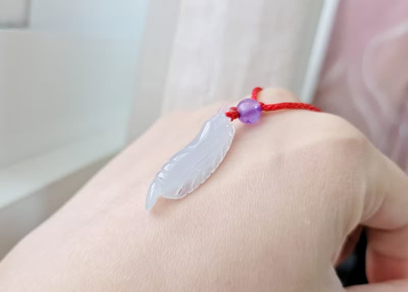 【親翠】天然翡翠 冰透小蝦米可愛項鍊 適合小孩配戴的特殊題材
