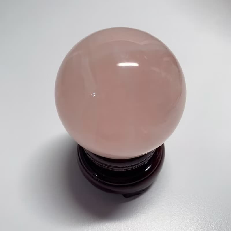 CrystalCorner隅石丨馬達加斯加粉水晶球丨淨化丨療癒水晶法寶
