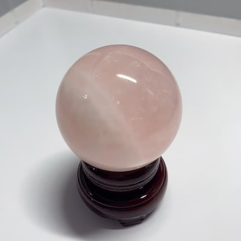 CrystalCorner隅石丨馬達加斯加粉水晶球丨淨化丨療癒水晶法寶