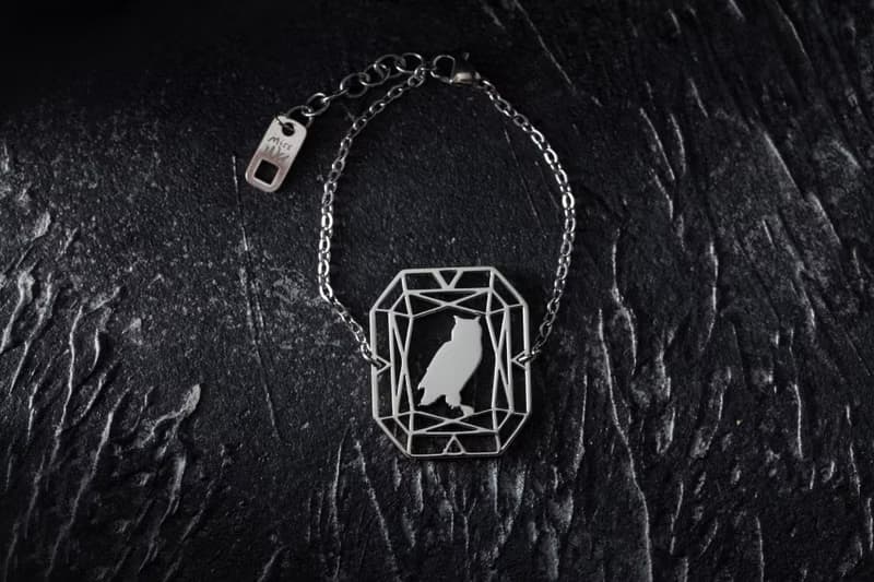 貓頭鷹手鍊 -寶石與動物系列-抗敏醫療鋼