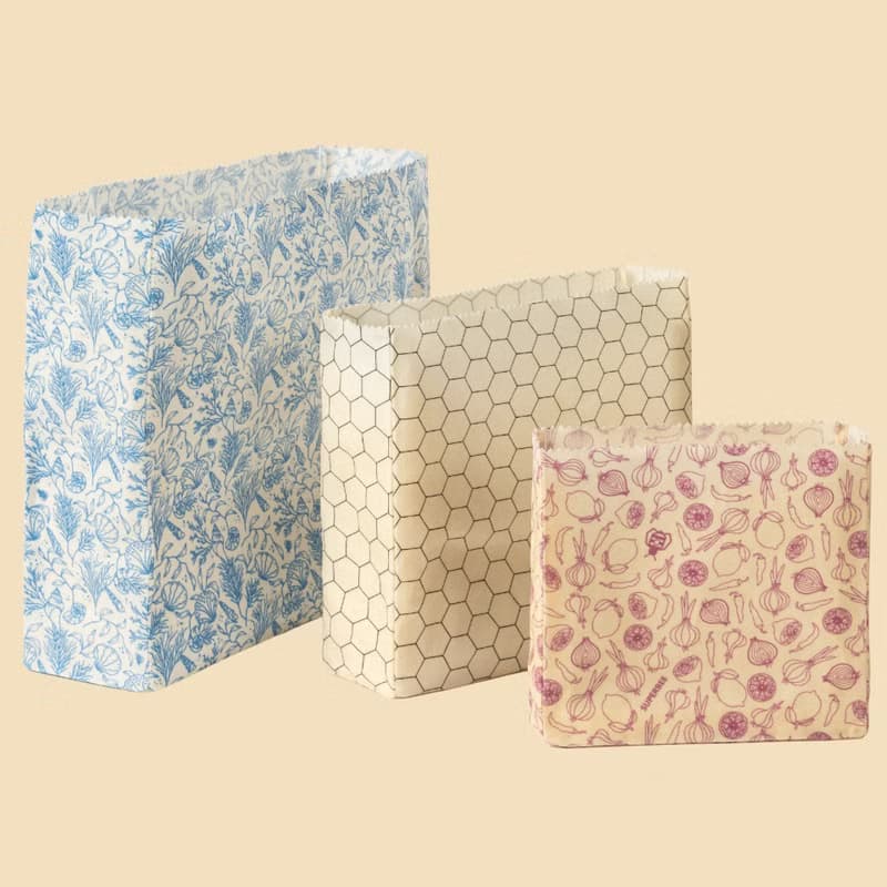 Superbee蜂蠟環保便利保鮮袋|食品袋三件組