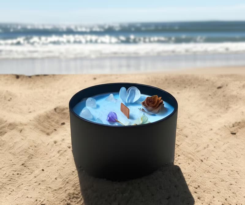 浪花-能量水晶香氛蠟燭