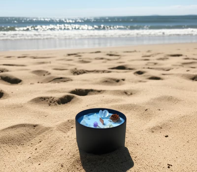 浪花-能量水晶香氛蠟燭