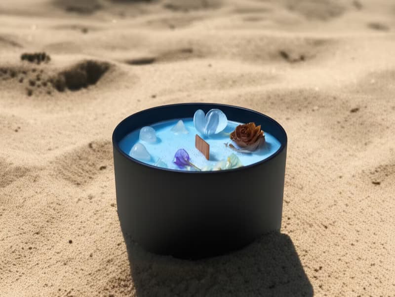 浪花-能量水晶香氛蠟燭