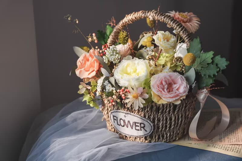 【竒植花物】永生花藍 乾燥花禮 生日禮物 情人節 開幕喬遷禮物