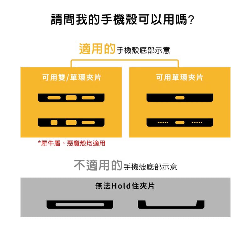 獨家設計 造型手機掛繩固定夾片 手機夾片 (不含手機背帶)