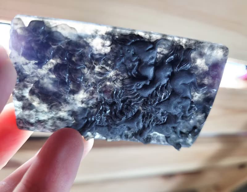 【純翠】天然翡翠 冰透黑烏雞雙拋美八駿圖項鍊 送禮首選