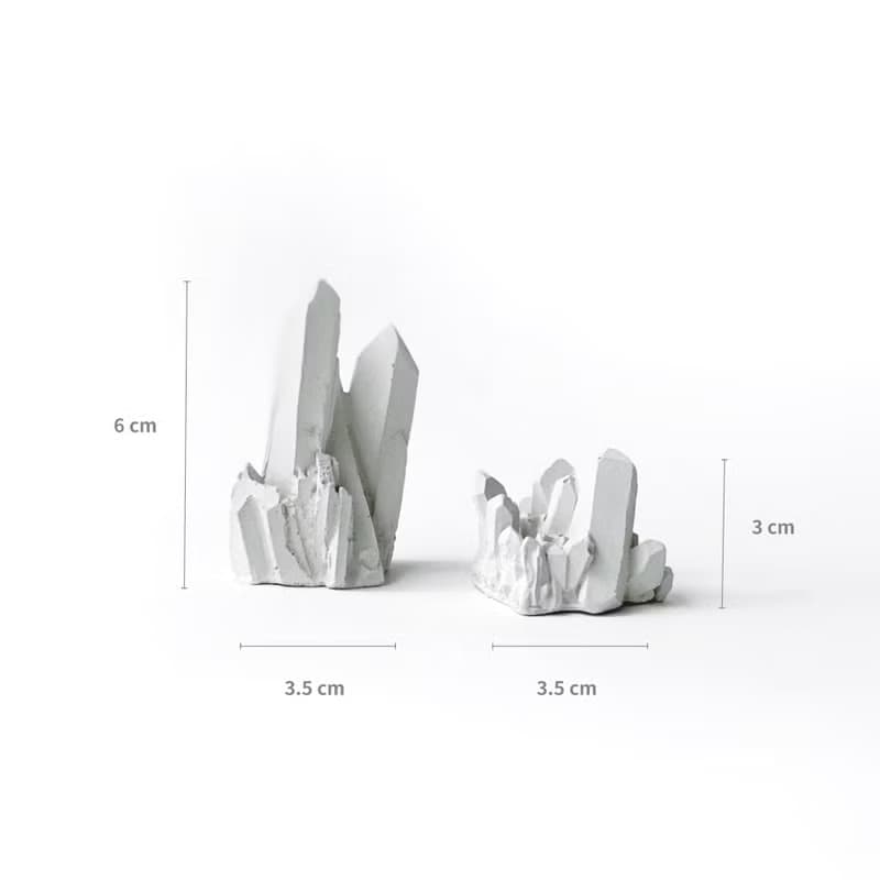 (預購) 純灰系列 |  冰晶礦山-小  水泥擴香石 室內擺飾