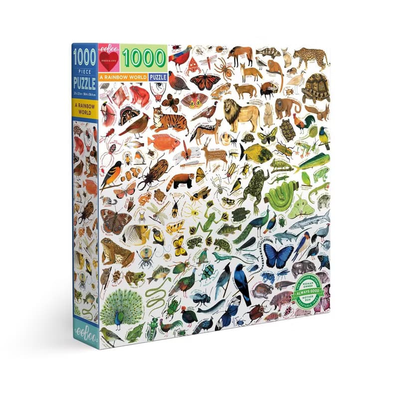 eeBoo 1000片拼圖 -彩虹世界 A Rainbow World 1000 Piece Puzzle