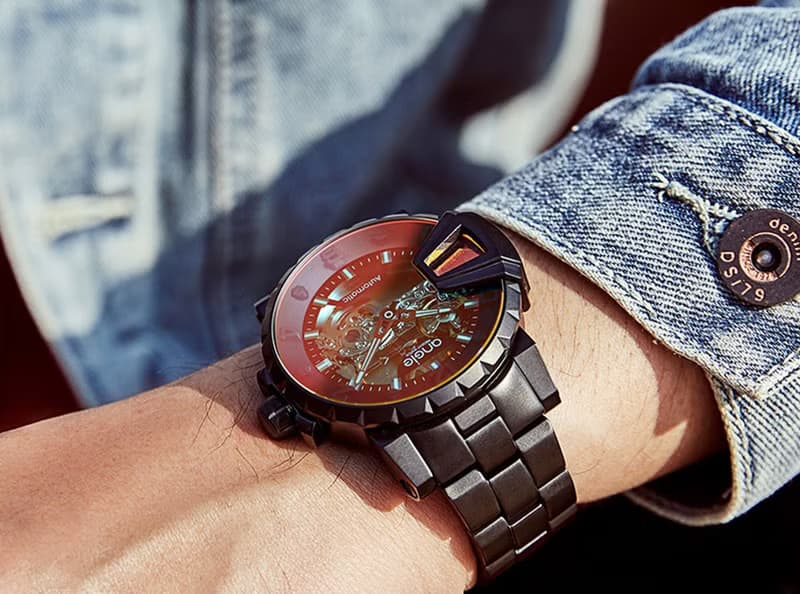 鵲橋非凡 鋼帶款 炫彩錶鏡 霧砂黑