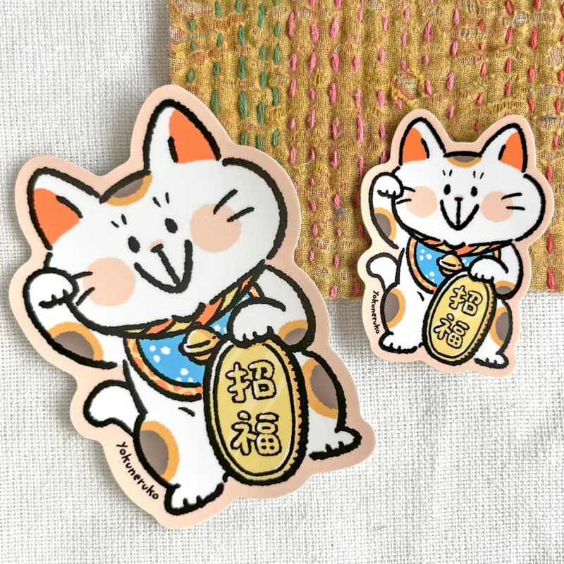 ステッカー ー 招き猫