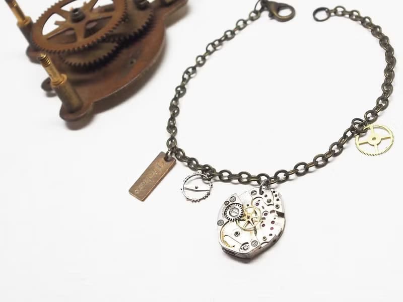1960 Vintage 古董機芯齒輪手鍊