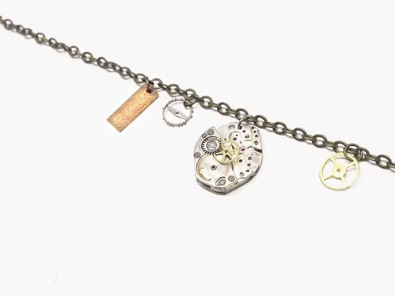 1960 Vintage 古董機芯齒輪手鍊