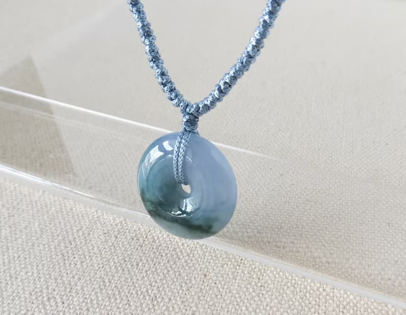本命年【缥‧緲】冰紫飄花翡翠絲光編織項鍊*SA46*招財、保平安