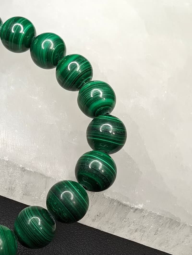 【訂製品】孔雀石 手串 手鍊 天然水晶 水晶手串 6-14mm 水晶手鍊