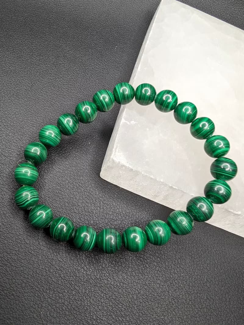 【訂製品】孔雀石 手串 手鍊 天然水晶 水晶手串 6-14mm 水晶手鍊