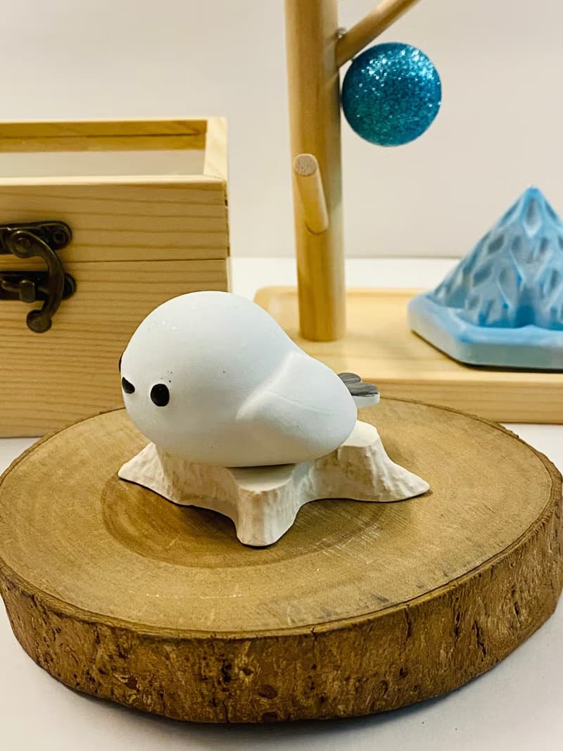 北海道 銀喉長尾山雀擴香石 (大隻) Long-tailed Tit Aroma Stone