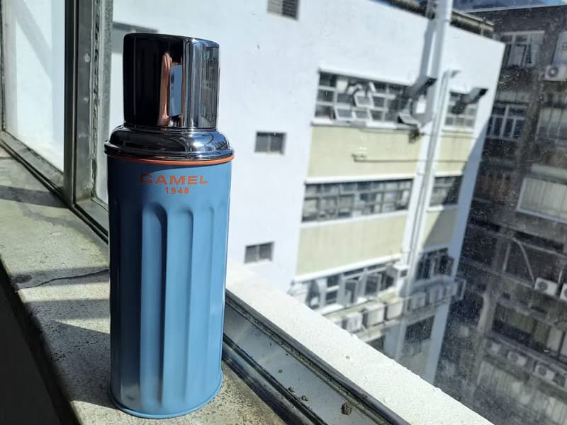 駱駝牌 450ml 玻璃膽真空保溫瓶122 系列 | 天藍 SB