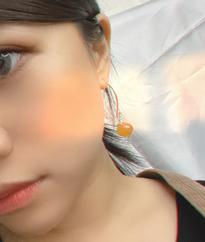 天河石  925純銀飾【天然藍呆萌】天然石耳環系列