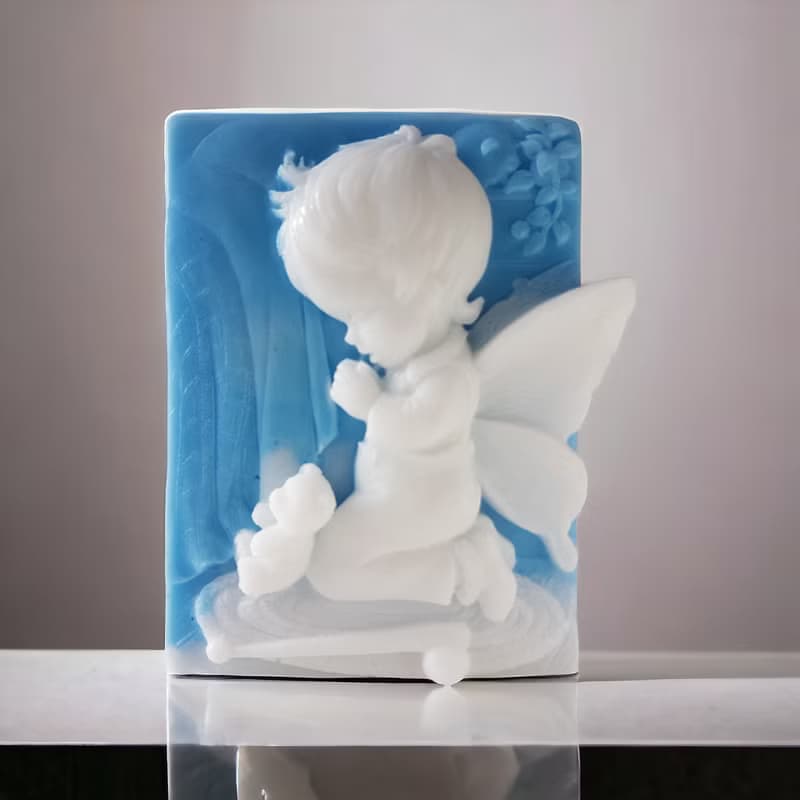 療癒系 祈禱天使Boy 精油香氛手工皂