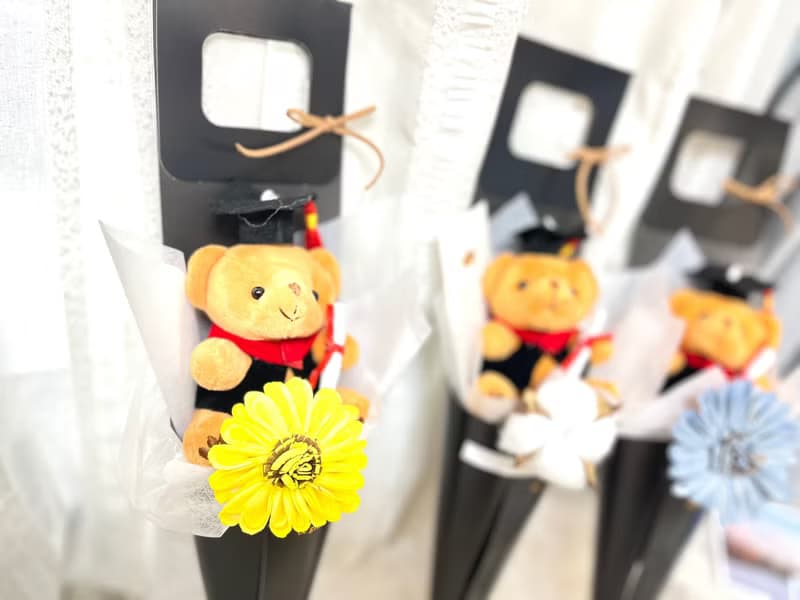 48hr出貨 畢業熊熊擴香花束 畢業花束/擴香花
