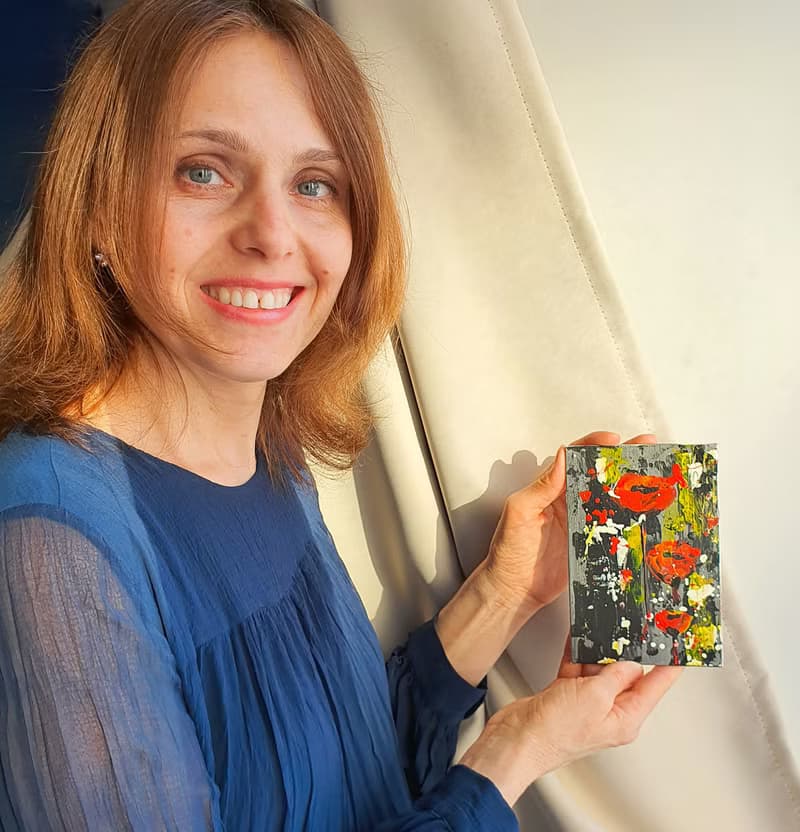 Poppy Painting Floral Original Artwork California Poppies Wall Art Bouquet Art