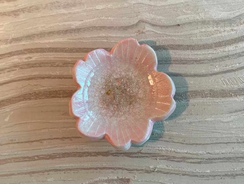 冰裂粉櫻朵朵開筷子架(售完再製款)_陶器筷架