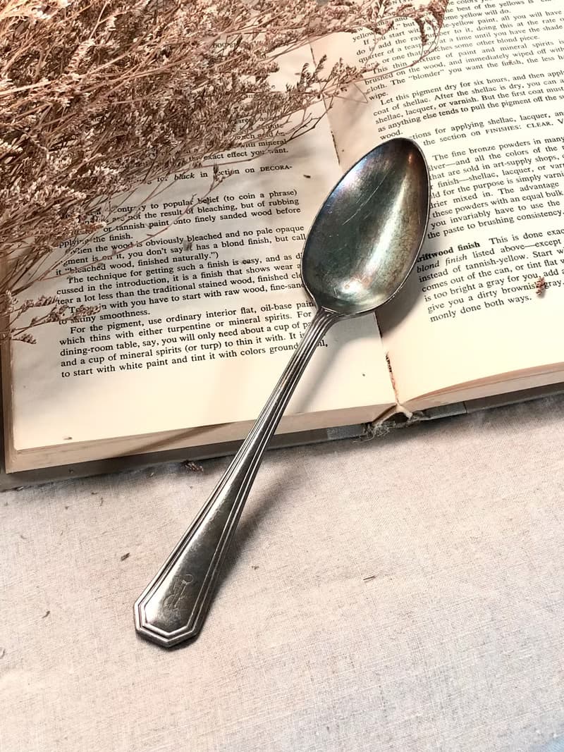 百年古董 美國1913年製鍍銀大湯匙/分菜匙