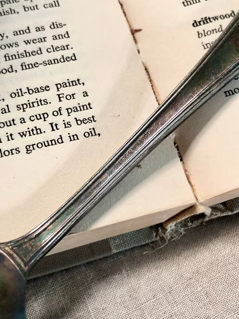 百年古董 美國1913年製鍍銀大湯匙/分菜匙